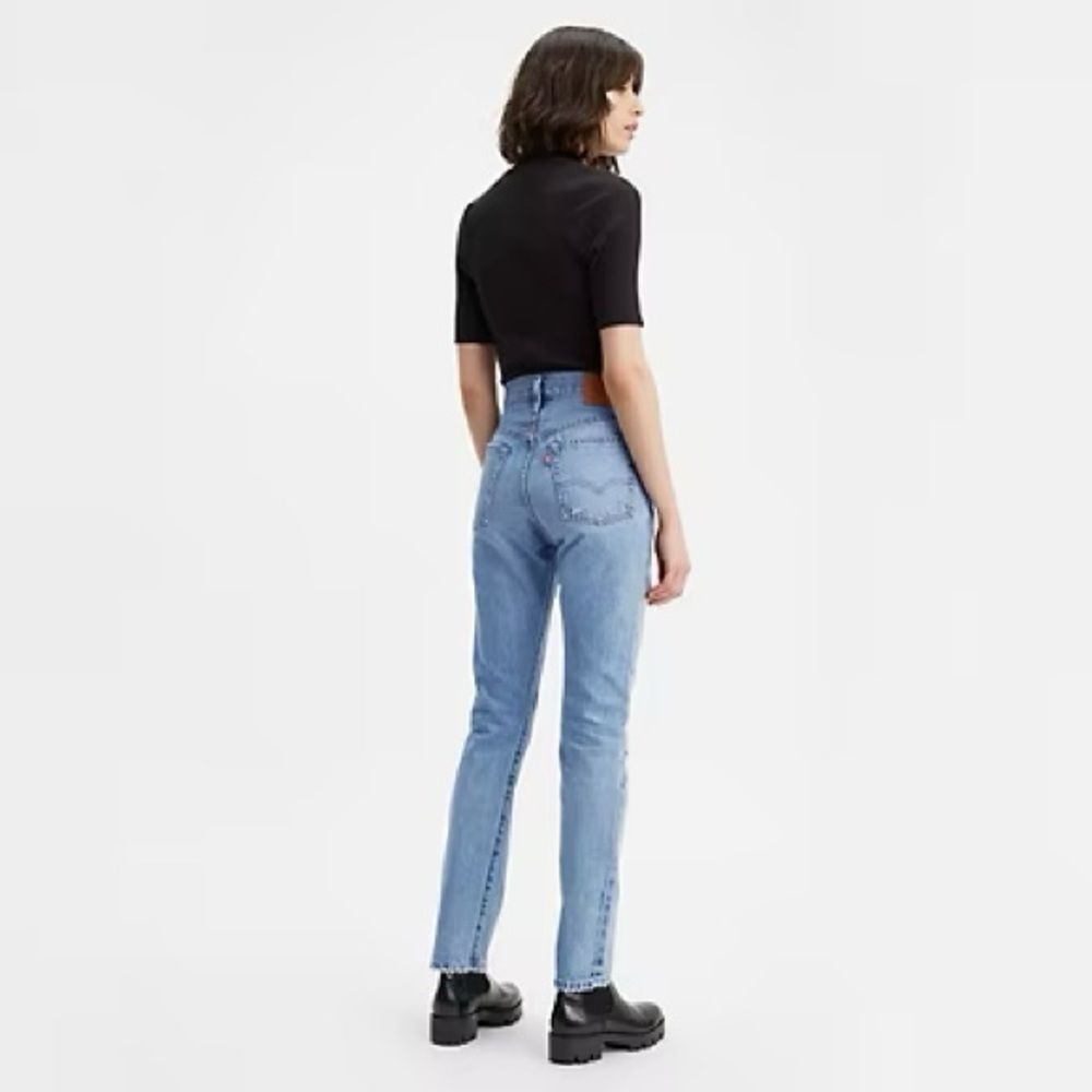 Levi’s 501 Original Fit Premium Denim Distressed Button Fly High Rise Jeans